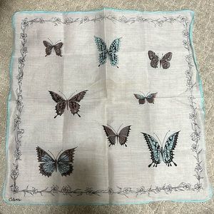 Beautiful vintage butterfly scarf/hankie